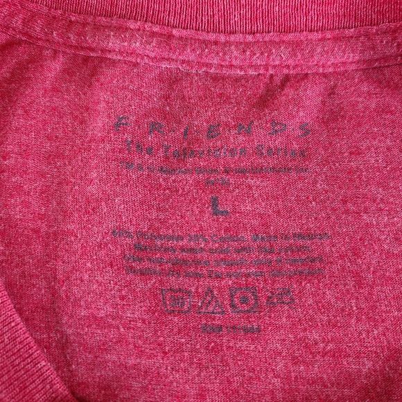 Friends Televsion Series Retro 90's Unisex Graphic Faded Red Tee Size Large - Picture 6 of 10